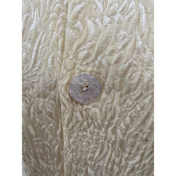 ESKANDAR Silk Blend Open Coat 40" LONG Jacket BURGUNDY Poppy BLACK (1) O/S Fit - Picture 8 of 10